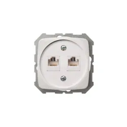 Powerp 2plugs pc unfr kat 5 white