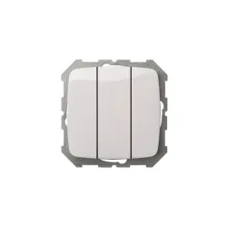 Slēdzis z-a ij3 16-001-01 1+1+1 balts