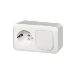 Kištukinio lizdo ir jungiklio blokas Liregus Alfa