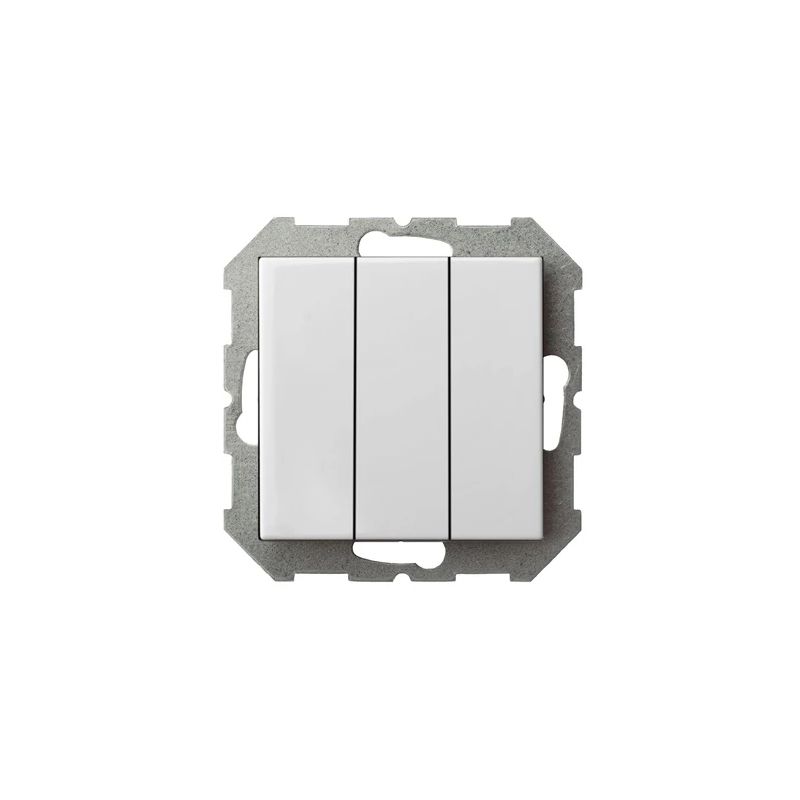 Slēdzis liregus epsilon 1+1+1 b-r balts