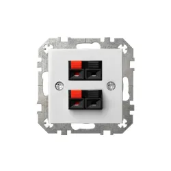 Розетка для динамиков Liregus Epsilon, белый цв.