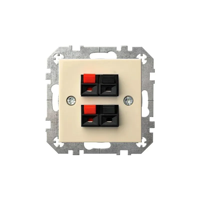 Audio skaļruņu kontaktligzda Liregus Epsilon, bēša krās.