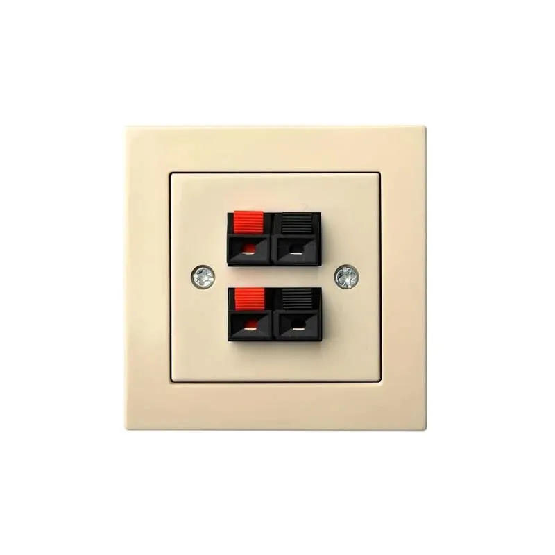 Audio skaļruņu kontaktligzda Liregus Epsilon, bēša krās.