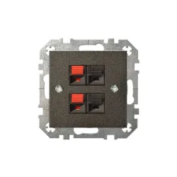 Audio skaļruņu kontaktligzda Liregus Epsilon. melna