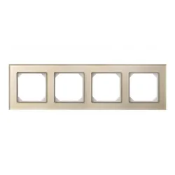 Keturvietis rėmelis Liregus Epsilon, šampano spalvos stiklas