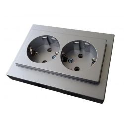 Rozete 2-vietīga ar zem epsilon sudrabs