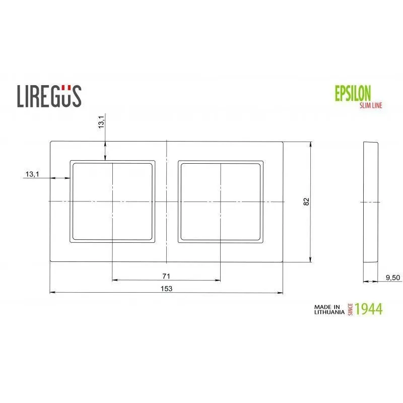 Dvivietis rėmelis Liregus Epsilon, smėlio sp.