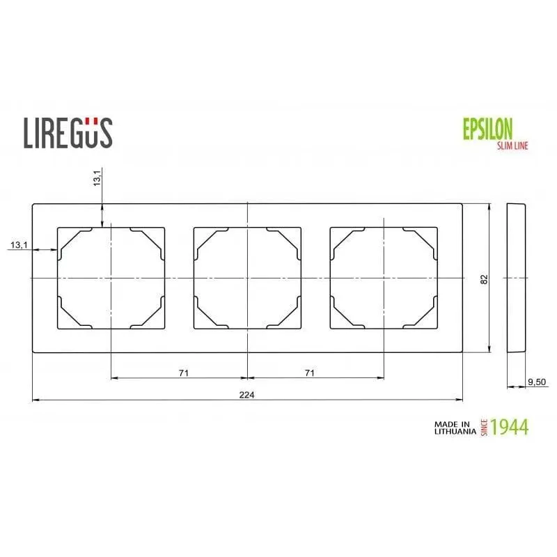 Rāmis 3PL Liregus Epsilon, metāliska