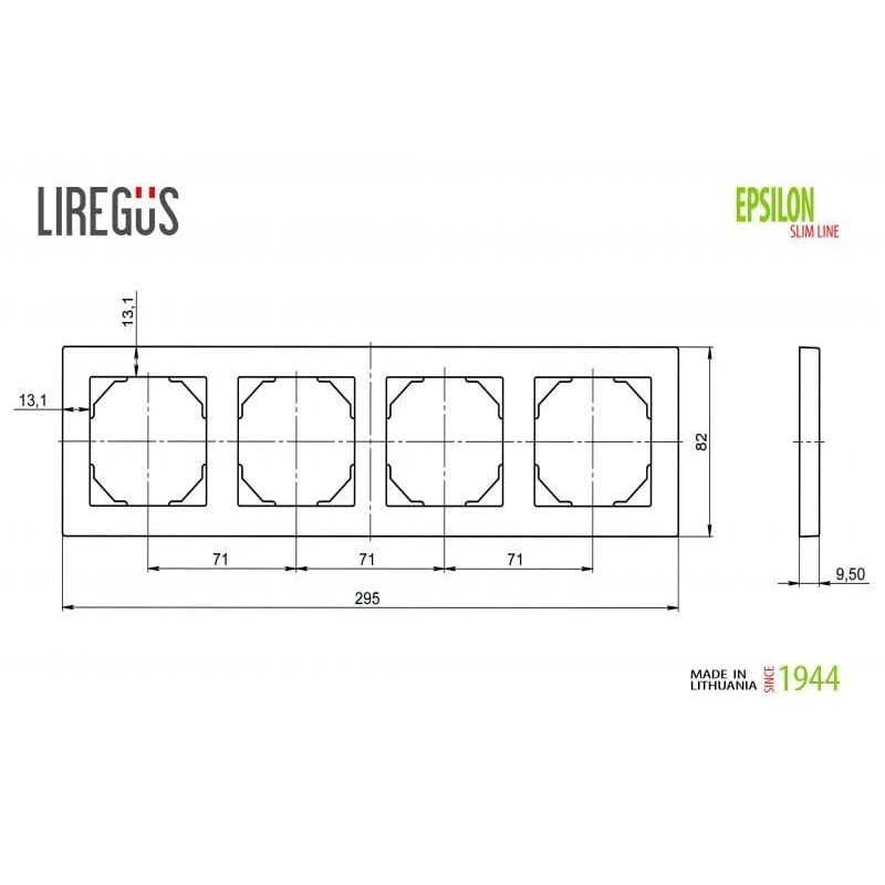 Rāmis liregus epsilon 4-viet. šamp.