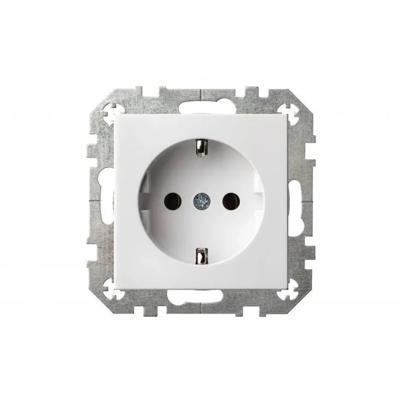 Kontaktligzda Liregus Epsilon IKL16-204-01 E-B, Iezemēta rozete, balta krās.