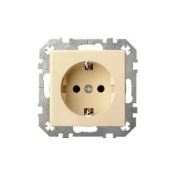 Kištukinis lizdas Liregus Epsilon IKL16-204-01 E-S, su įžeminimu, smėlio sp.