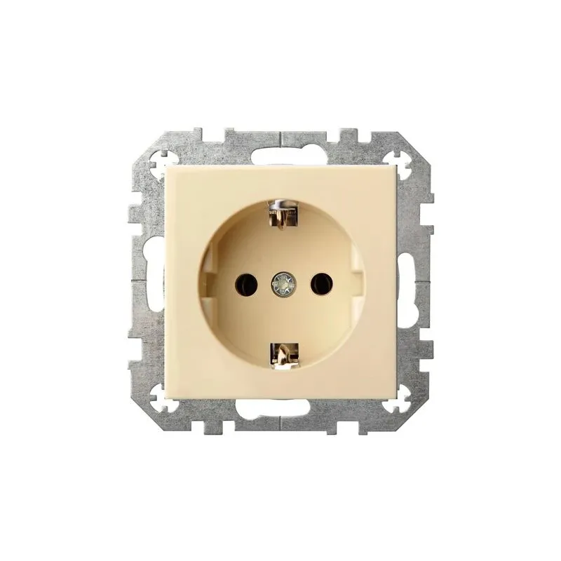 Kontaktligzda Liregus Epsilon IKL16-204-01 E-S, Iezemēta rozete, bēša krās.