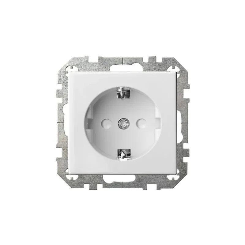 Kontaktligzda Liregus Epsilon IKL16-214-01 E-B, Iezemēta rozete, balta krās.