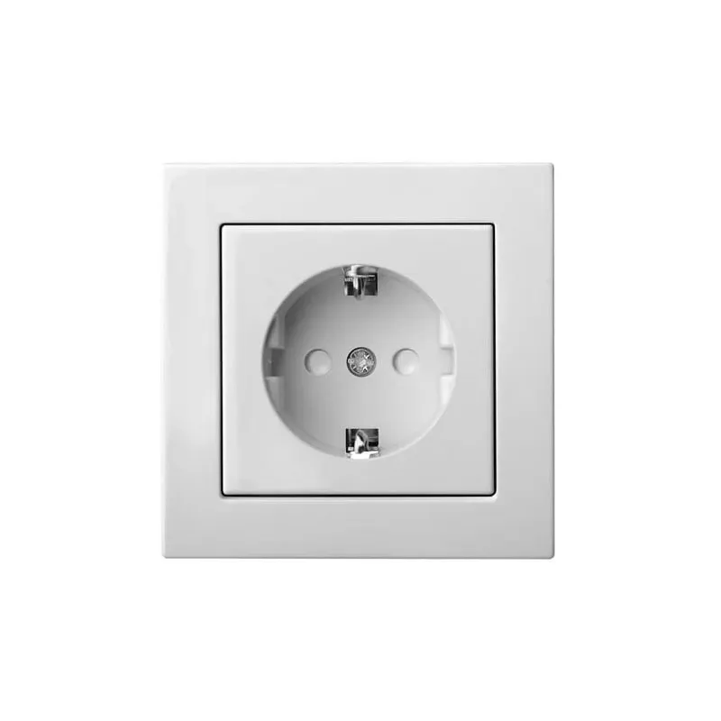 Kontaktligzda Liregus Epsilon IKL16-214-01 E-B, Iezemēta rozete, balta krās.