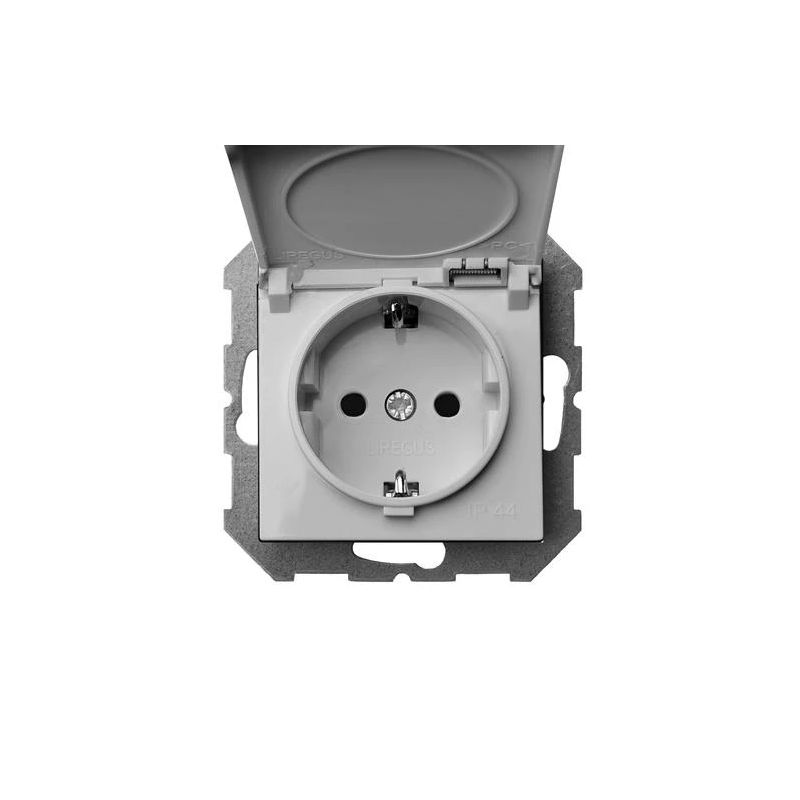 Rozete įkl16-208-01 zem.ar vāc.balta eps