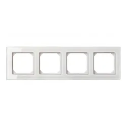 Четверная рамка Liregus Epsilon, белый