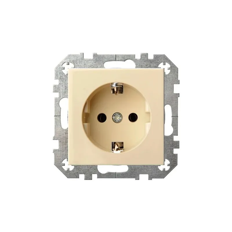 Kontaktligzda Liregus Epsilon IKL16-404-01 E-S, Iezemēta rozete, bēša