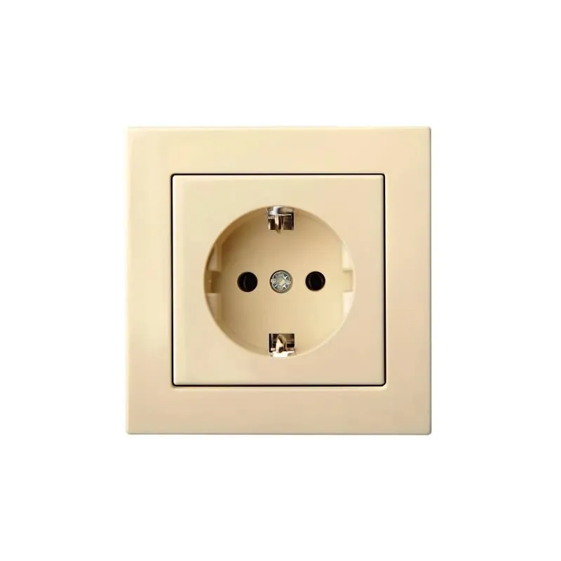 Kontaktligzda Liregus Epsilon IKL16-404-01 E-S, Iezemēta rozete, bēša