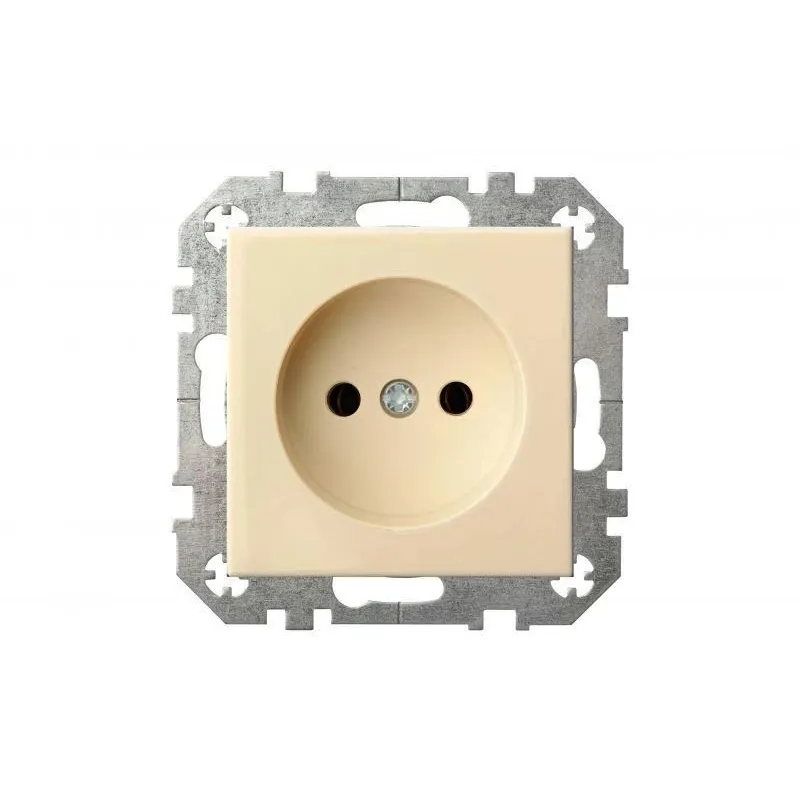 Kontaktligzda Liregus Epsilon IKL16-304-01 E-S, rozete bez zemējuma, bēša