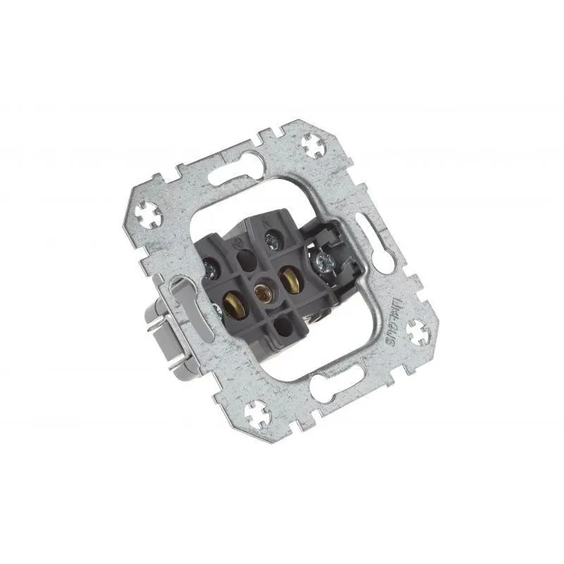 Kontaktligzda Liregus Epsilon IKL16-304-01 E-MT, rozete bez zemējuma, metāliska krās.