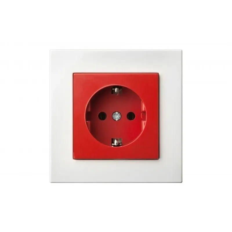 Kontaktligzda Liregus Epsilon IKL16-404-01, Iezemēta rozete, sarkana krās.