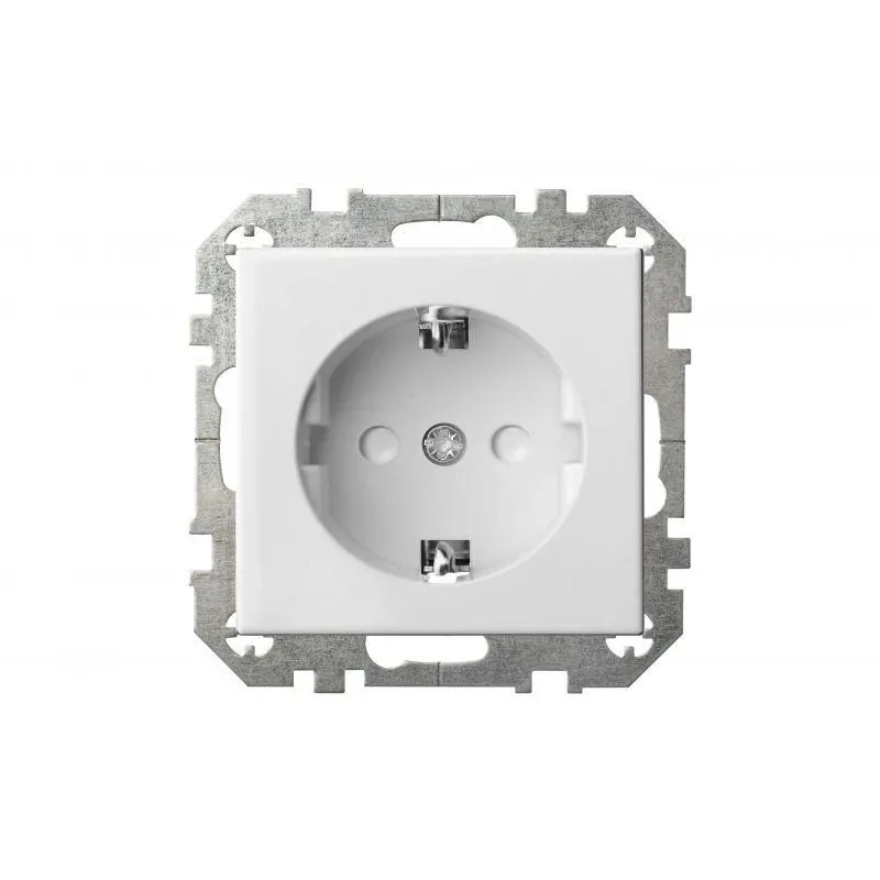 Kontaktligzda Liregus Epsilon IKL16-014-414-01, Iezemēta rozete, balta krās.