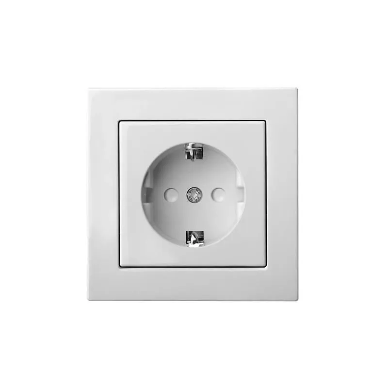 Kontaktligzda Liregus Epsilon IKL16-014-414-01, Iezemēta rozete, balta krās.