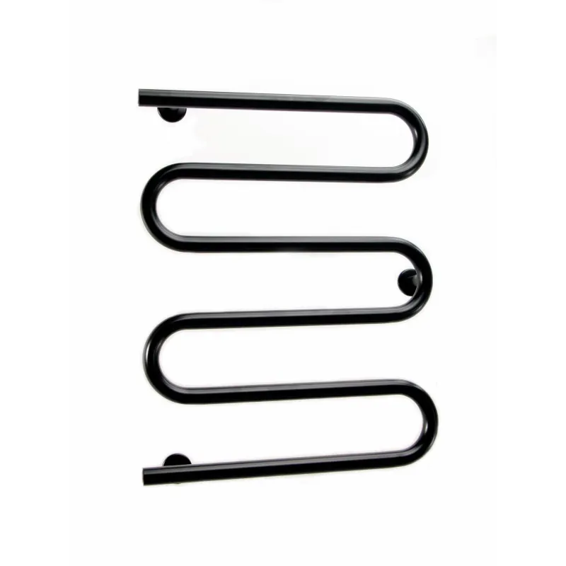 Ar ūdeni apsildāms dvieļu žāvētāja stienis Elonika EN600SD, melna krās., 50 cm x 60 cm, 125 W