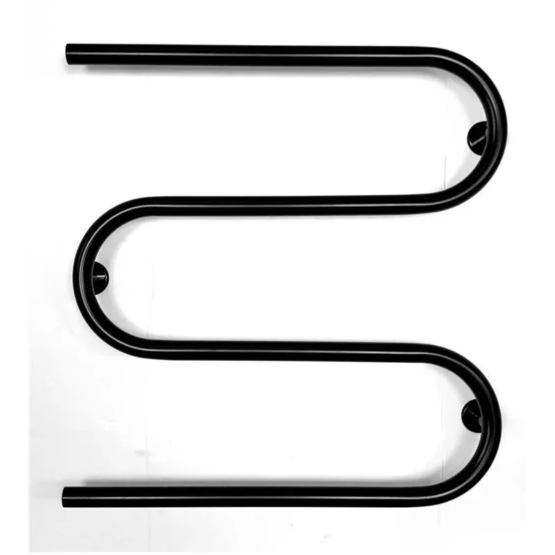 Ar ūdeni apsildāms dvieļu žāvētāja stienis Elonika EN460SD, melna krās., 60 cm x 60 cm, 103 W