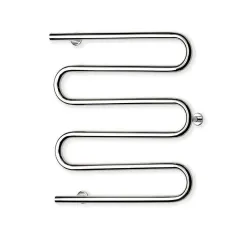 Водяной полотенцесушитель Elonika, хромовый-из нержавеющей стали, 50 см x 60 см, 161 Вт