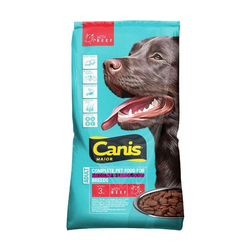 Sausā suņu barība Canis. liellopa gaļa. 3 kg