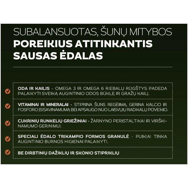 Sausā suņu barība Aport. 3 kg