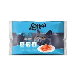 Mitrā kaķu barība. lasis. 400 kg. 4 gab.