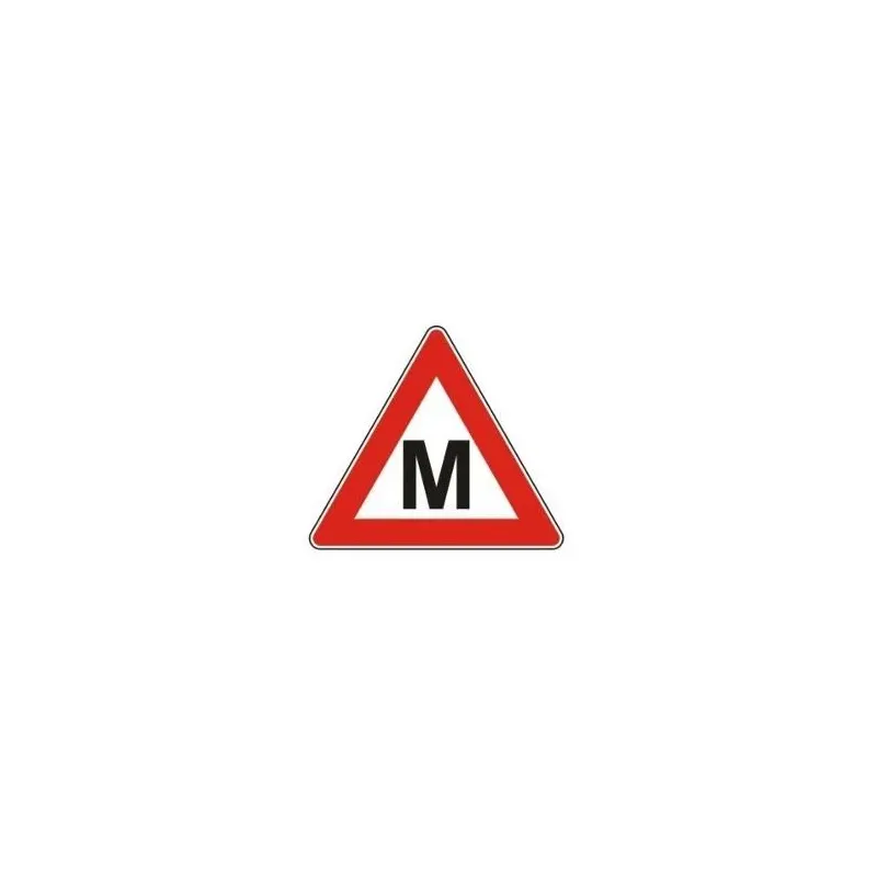 Magnetic sign letter m