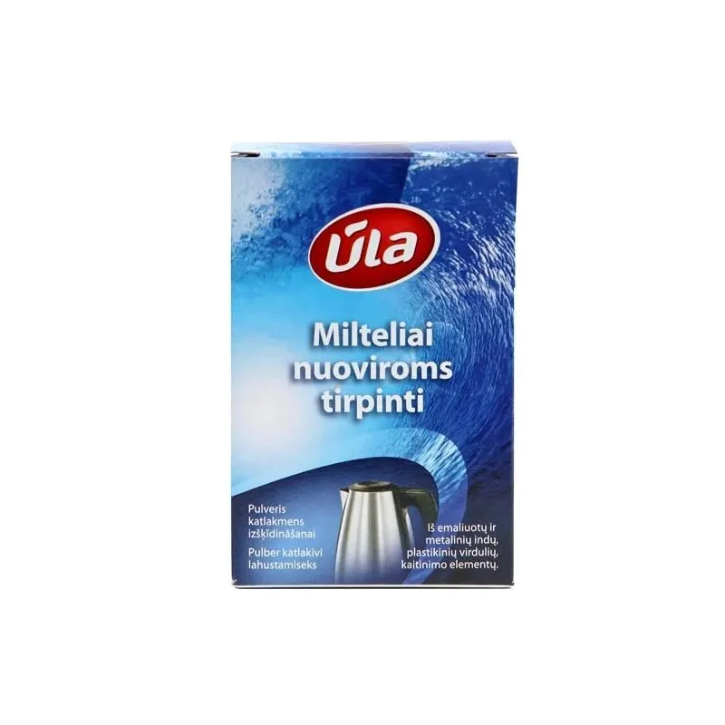 Pulveri katlakmens izšķīdināšanai, kaļķakmens-elektriskajām tējkannām Ūla, 0.1 kg