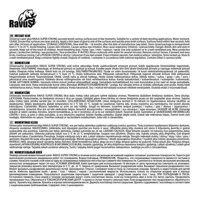 Momentlīme ravus super strong 3g