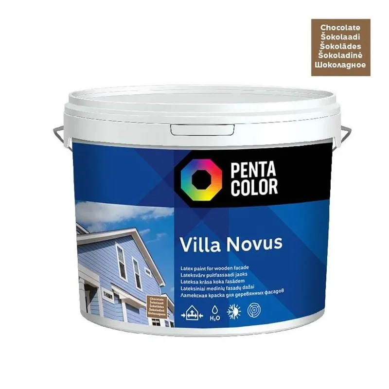 Fasāžu krāsa Pentacolor Villa Novus, šokolādes krās., 5 l