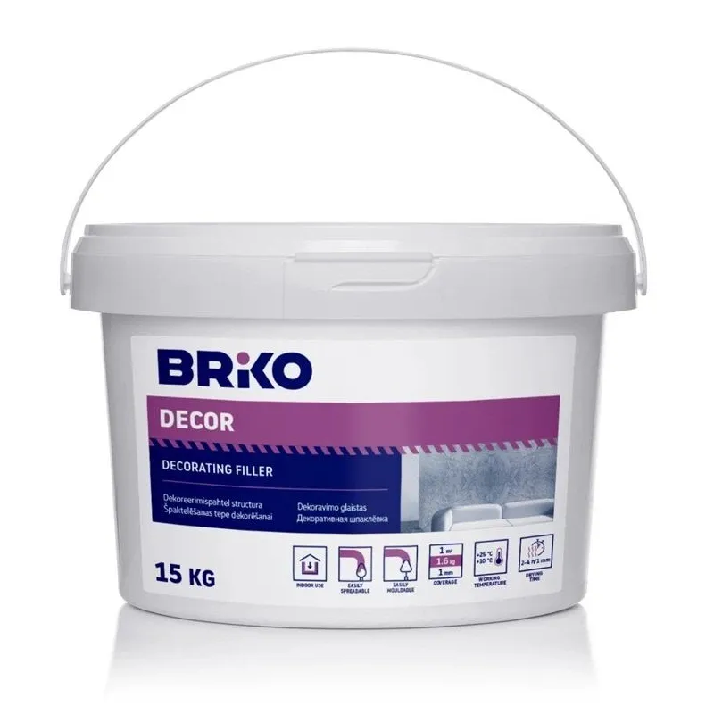 Glaistas Briko Structura, stambiagrūdis, balta sp., 15 kg