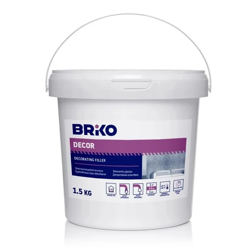 Glaistas Briko Structura, stambiagrūdis, balta sp., 1.5 l