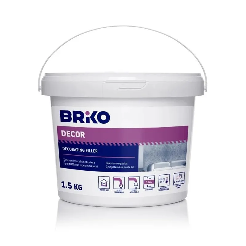 Glaistas Briko Structura, stambiagrūdis, balta sp., 1.5 l