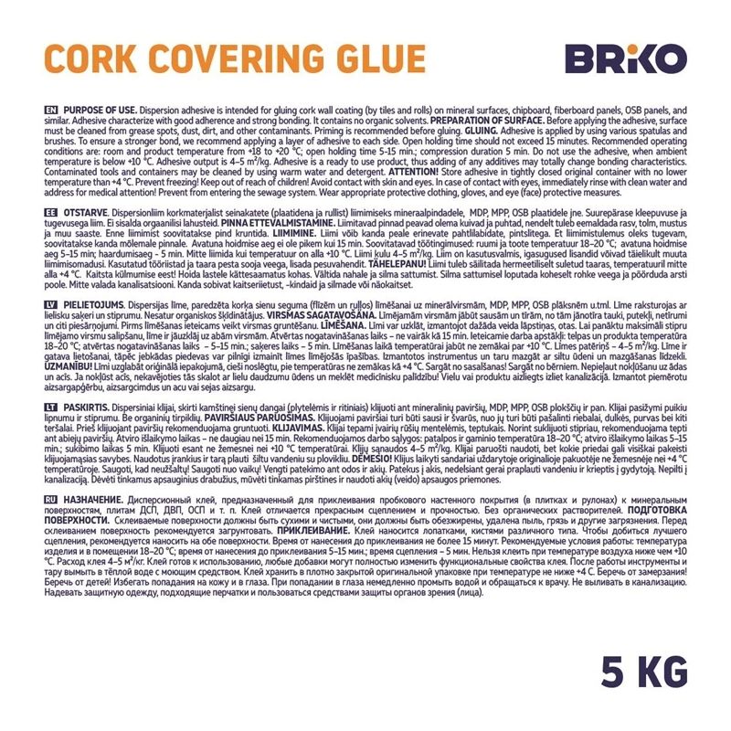 Līme korķim briko 5kg