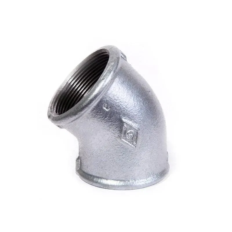 Līkums Jinan Meide G120, 45 °, 1-2, čuguns-cinks