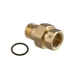 Jungtis TDM Brass 230R, 1-2 colio - išorinis sriegis - 1-2 colio - vidinis sriegis, 1-2