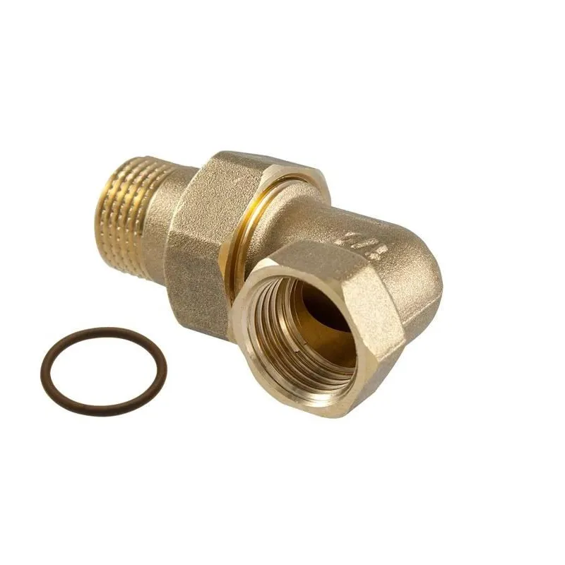 Alkūnė TDM Brass 235OR, 1 colis - išorinis sriegis - 1 colis - vidinis sriegis, 1