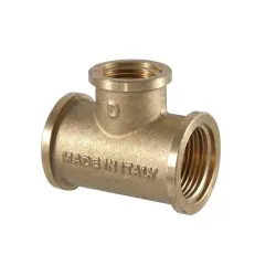 Тройник TDM Brass 206, 1-2 дюйма - внутренняя резьба - 3-4 дюйма - внутренняя резьба, 3-4 x 1-2 x 3-4