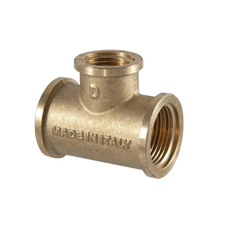 Ar trīs zariem TDM Brass 206, 1-2 collas – iekšējā vītne - 1 colla – iekšējā vītne, 1 x 1-2 x 1