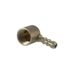 Alkūnė TDM Brass 471EG, 3-8 colio - vidinis sriegis - 10 mm - žarnos antgalis, 3-8 x 10mm
