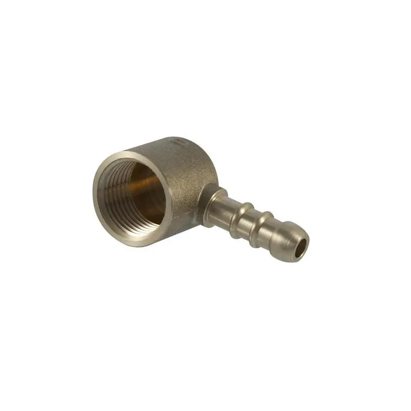 Alkūnė TDM Brass 471EG, 3-8 colio - vidinis sriegis - 10 mm - žarnos antgalis, 3-8 x 10mm