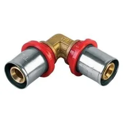 Līkums TDM Brass 1665 16x16mm PRES PAŠ