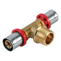 Adapter TDM Brass 1660, 90 °, 20mm x 1-2, messing